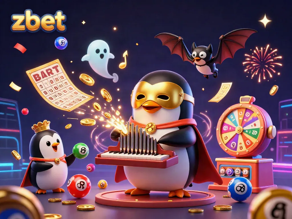 Experience thrilling wins at ZBET with a vibrant 3D casino scene showcasing colorful games and excitement.