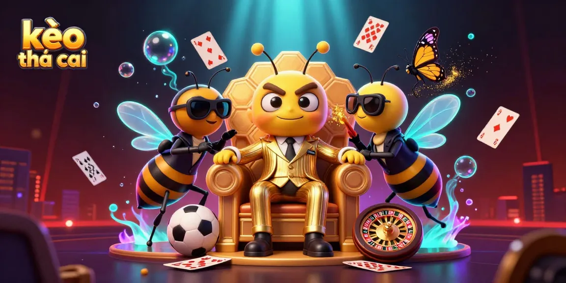 Engage with kèo nhà cái insights through a dynamic 3D illustration featuring gambling elements.