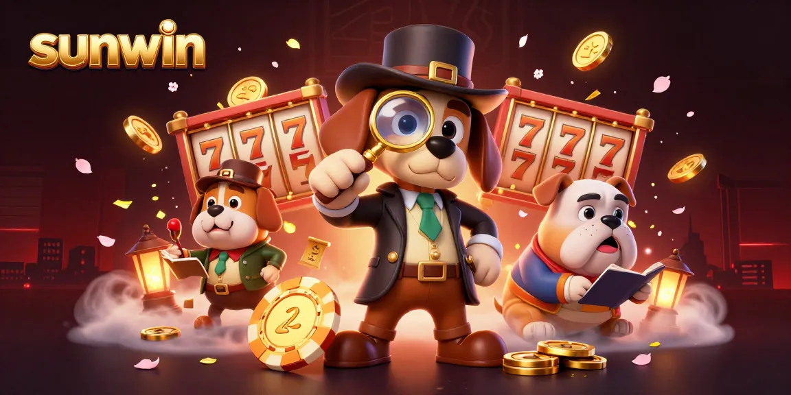 Experience thrilling gaming at Sunwin with vibrant 3D characters and exciting slot elements illuminating the scene.