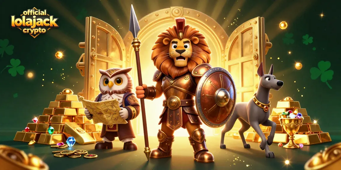 Experience the thrill of gaming with official lolajack crypto in an ultra-detailed 3D illustration.