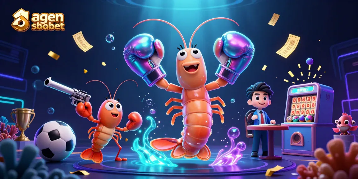 Simplify betting with agen sbobet in this vibrant 3D scene packed with action.