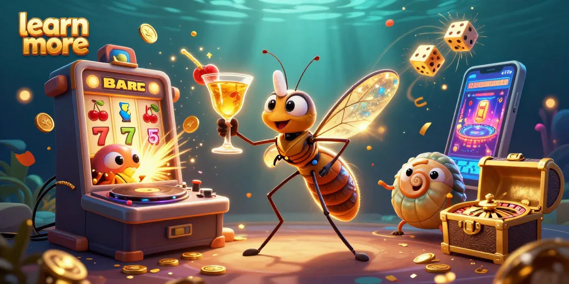 Learn more about horse racing betting with a lively 3D casino scene filled with colorful games.