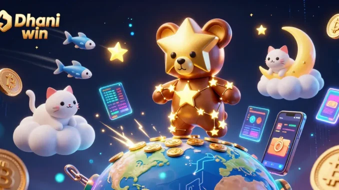Dhani win players enjoying thrilling games and exciting rewards with vibrant 3D casino graphics.