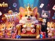 Experience winning strategies at Sunwin with our vibrant 3D illustration capturing a charming casino scene.