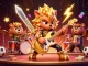 Engage with agen judi bola in a vibrant sports betting scene featuring animated characters and casino elements.